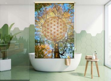 Blume des Lebens autumn dream Duschrollo